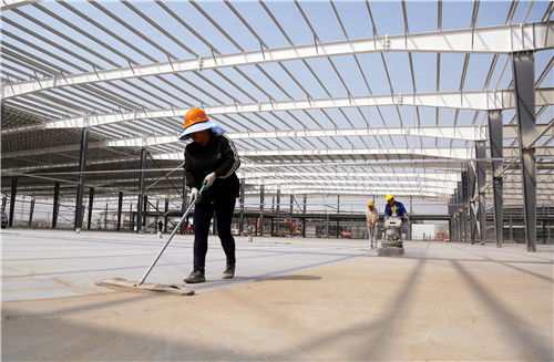 湖北美的洗衣機產業園建設正酣 主體土建工程基本結束，全面進入設備安裝與調試新階段